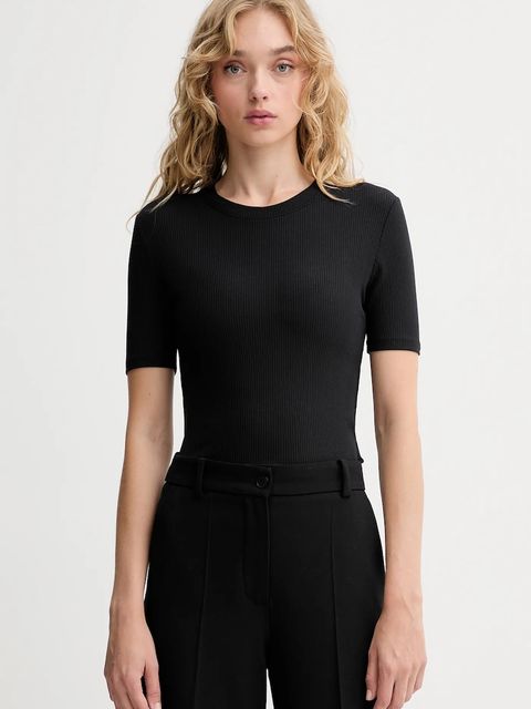 Calvin Klein t-shirt damski kolor czarny LV044D246G - zdjęcie produktu nr 1