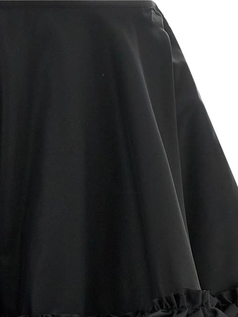 GANNI ruffled flared mini skirt - Black