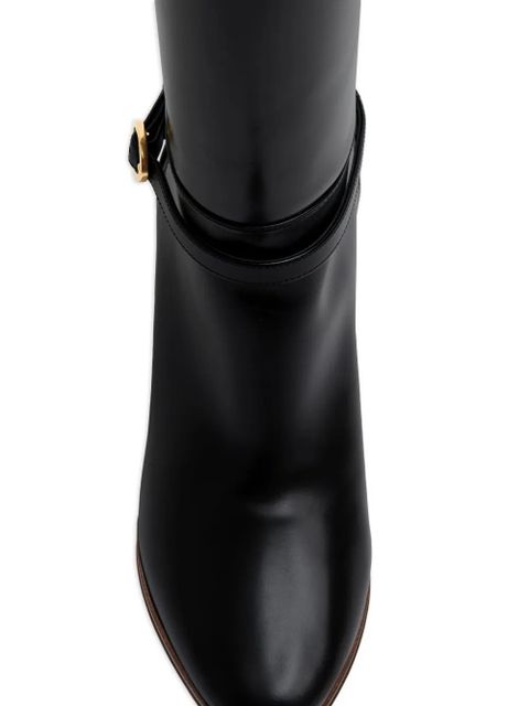 Valentino Garavani 75mm Pattie leather boots - Black