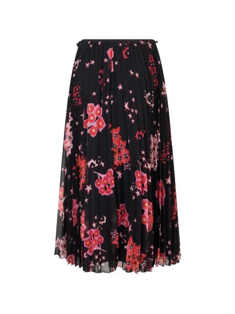 Valentino Garavani floral star pleated skirt - Black - zdjęcie produktu nr 2
