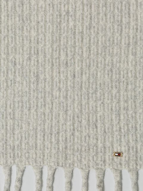 Tommy Hilfiger szalik damski kolor beżowy gładki AW0AW17793 - zdjęcie produktu nr 2