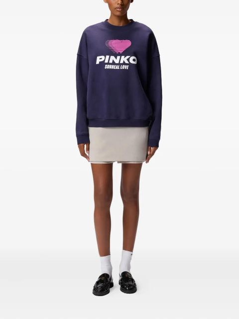 PINKO heart-print sweatshirt - Blue - zdjęcie produktu nr 2