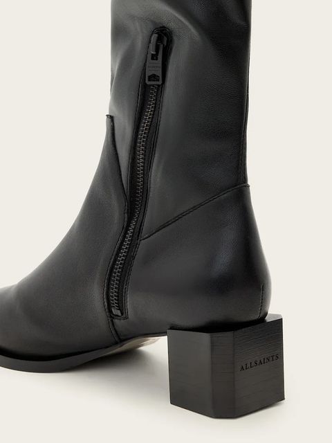AllSaints kozaki skórzane Avril Knee High Boot