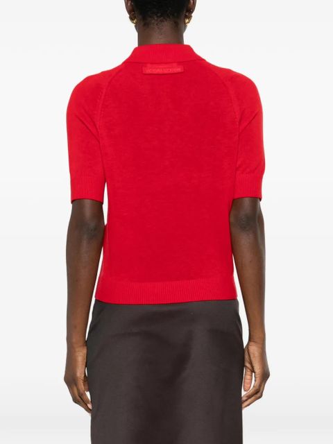 Victoria Beckham short-sleeves polo top - Red