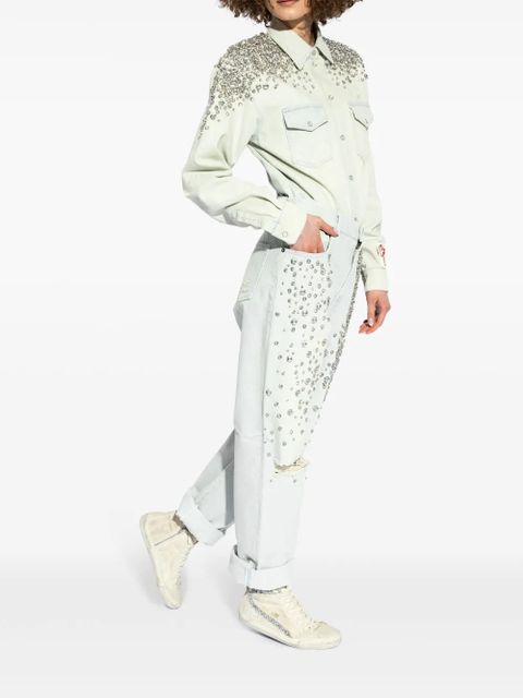 Golden Goose Slide high-top suede sneakers - Neutrals