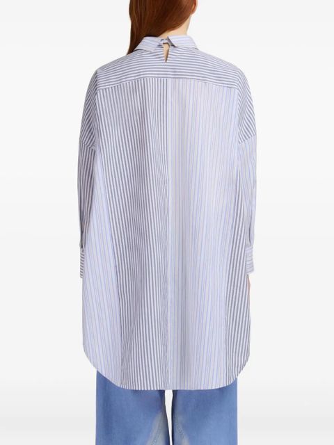 Marni striped cotton shirt - Grey
