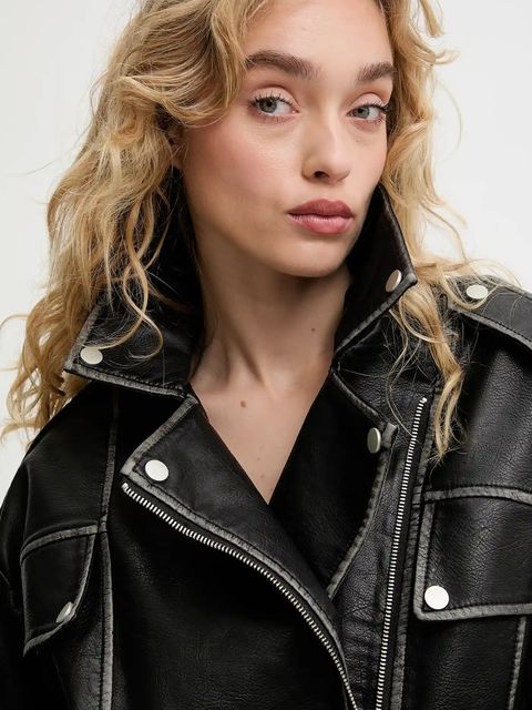 Answear.LAB ramoneska kolor czarny przejściowa