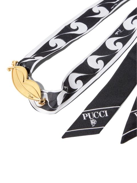 PUCCI scarf lip-ring choker - Black - zdjęcie produktu nr 2