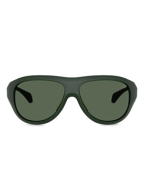 Moncler Eyewear matte-finish sunglasses - Green - zdjęcie produktu nr 1