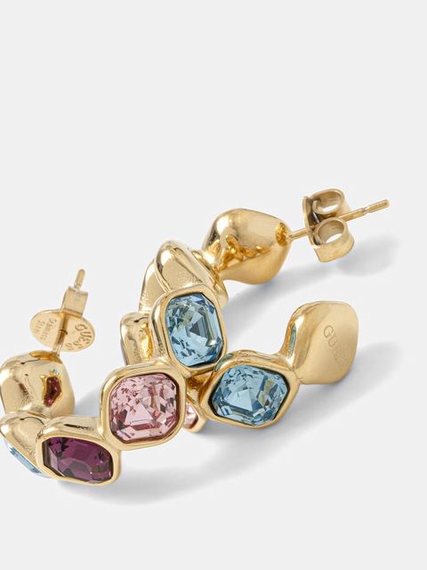 Guess kolczyki damskie ze stali nierdzewnej z kryształem MAMOUNIA - zdjęcie produktu nr 1