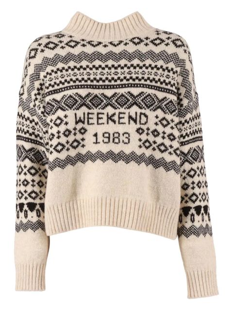 Weekend Max Mara Brioso1234 patterned sweater - Neutrals - zdjęcie produktu nr 1