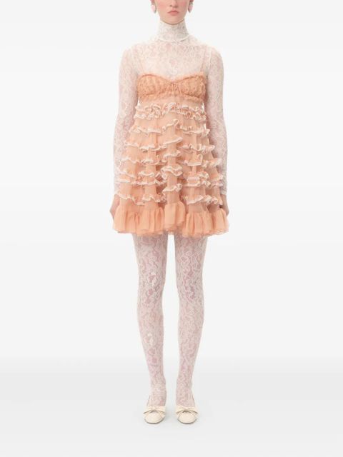 Valentino Garavani rebrodé-lace jumpsuit - White