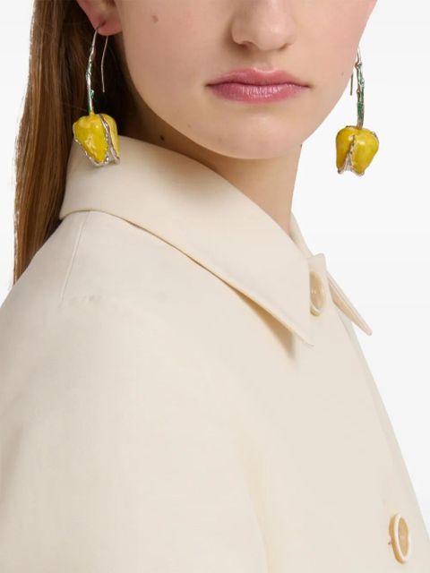 Marni Tulip earrings - Yellow - zdjęcie produktu nr 2