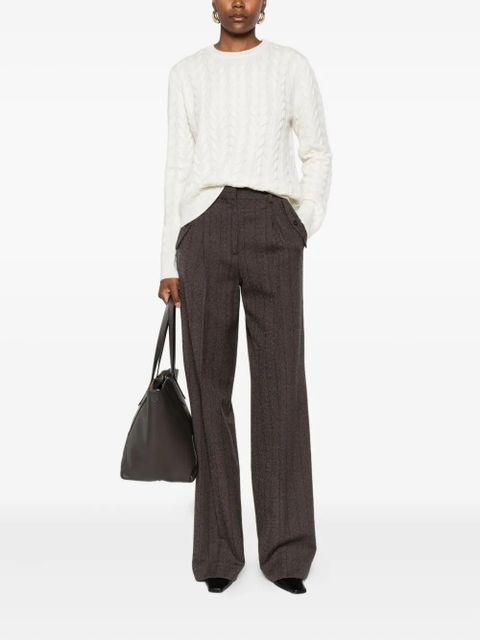 Max Mara cable-knit sweater - White - zdjęcie produktu nr 2