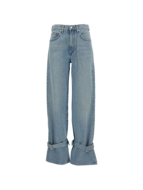 AGOLDE drawstring hem jeans - Blue - zdjęcie produktu nr 1