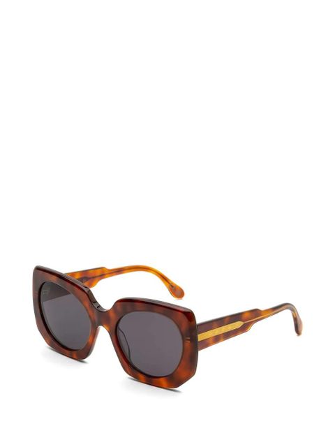Marni Eyewear havana geometric sunglasses - Brown - zdjęcie produktu nr 2
