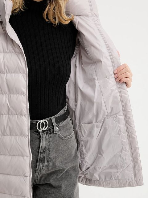 Calvin Klein kurtka kolor szary zimowa LV044D542G