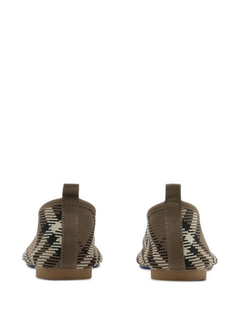Burberry Check Knit Baby ballet flats - Brown