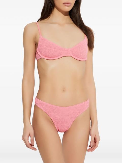 Bond-eye textured bikini - Pink