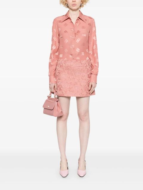 Dolce & Gabbana DNA logo-jacquard shirt - Pink - zdjęcie produktu nr 2