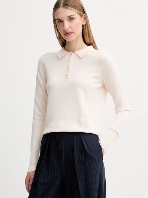 Fracomina sweter wełniany damski kolor pomarańczowy FR25WT7008K47301 - zdjęcie produktu nr 1