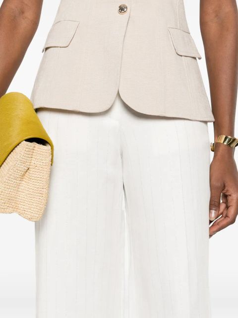 Maje pinstripe trousers - White