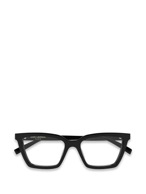 Saint Laurent Eyewear rectangle-frame glasses - Black - zdjęcie produktu nr 1