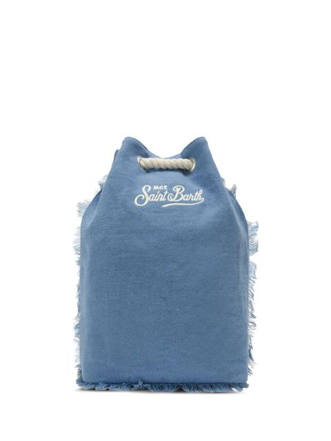 MC2 Saint Barth Boat fringed drawstring backpack - Blue - zdjęcie produktu nr 1