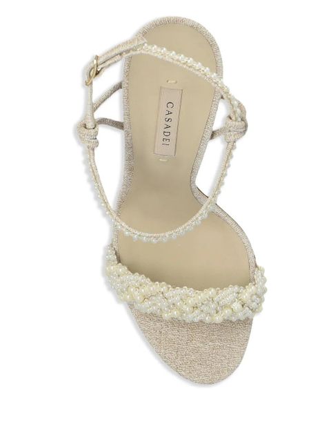Casadei 100mm Pearlsway Blade sandals - Neutrals