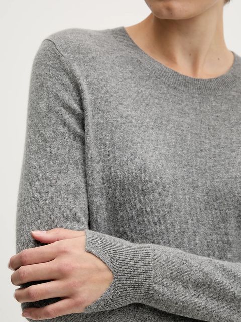 Sisley sweter damski kolor szary lekki 102HM100F