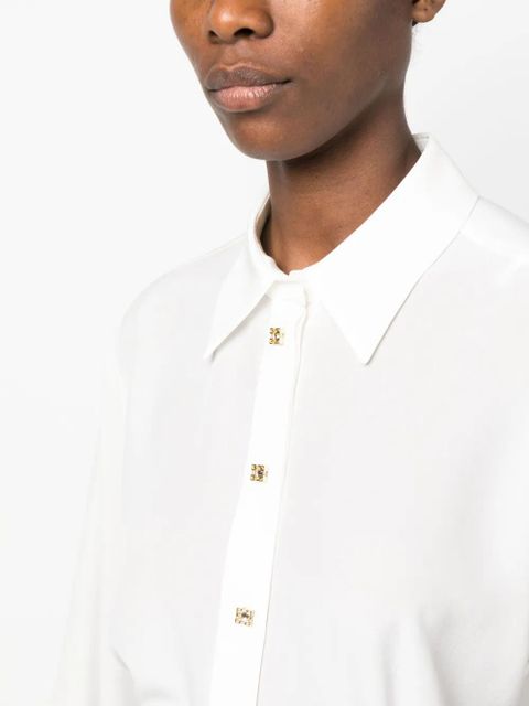 Givenchy long-sleeve silk shirt - White