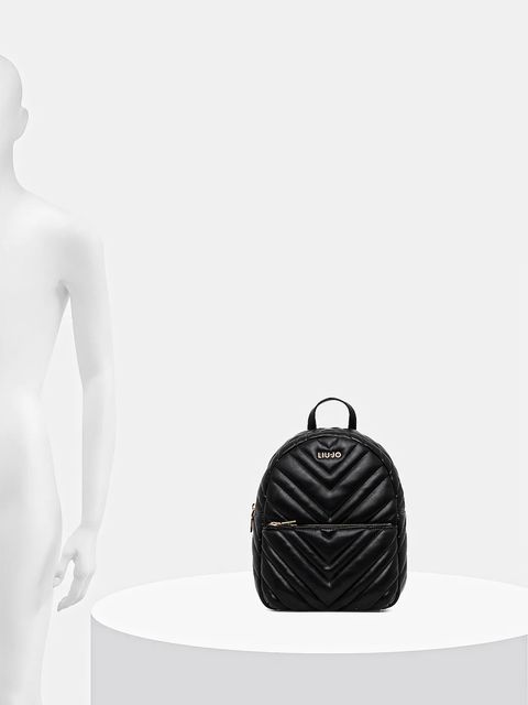 Liu Jo plecak damski kolor czarny mały gładki AF5186.E0426