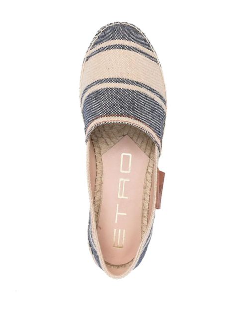 ETRO striped canvas espadrilles - Blue
