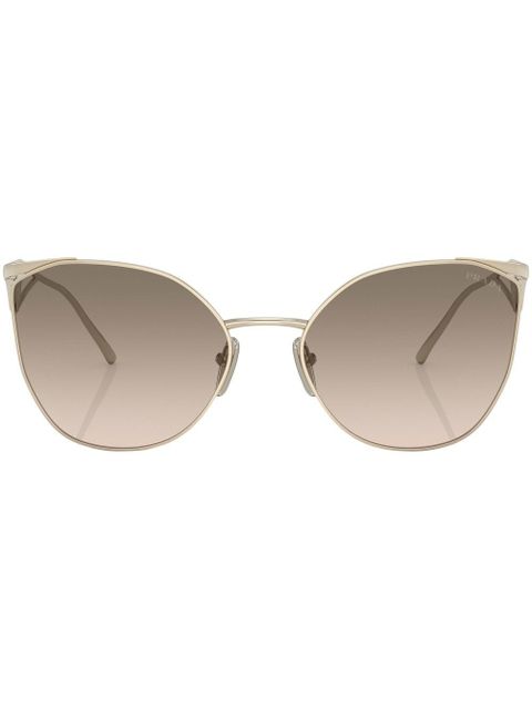 Prada Eyewear logo cat-eye frame sunglasses - Gold - zdjęcie produktu nr 1