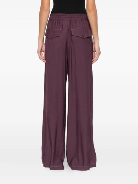 PINKO drawstring-fastening trousers - Purple