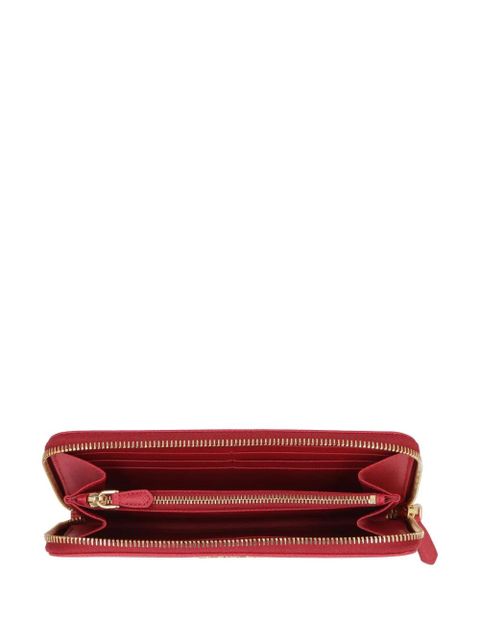 Prada logo-lettering wallet - Red