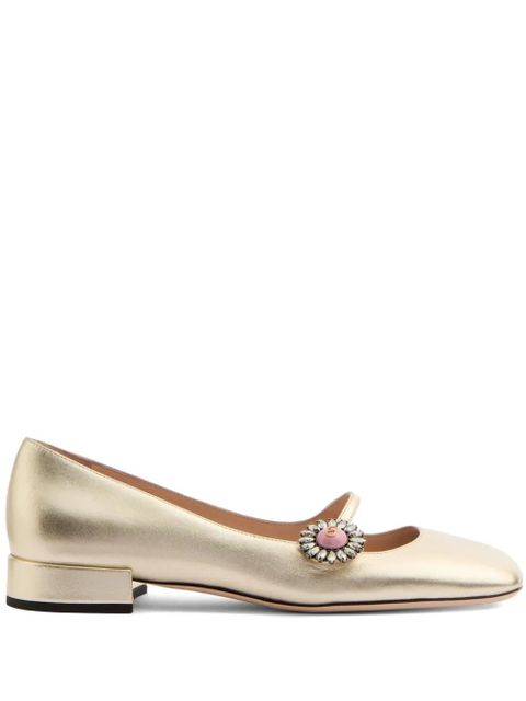 Valentino Garavani 20mm Mary Jane ballerina shoes - Gold