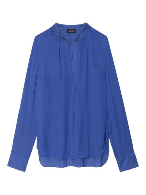 Zadig&Voltaire V-neck long-sleeve top - Blue - zdjęcie produktu nr 1