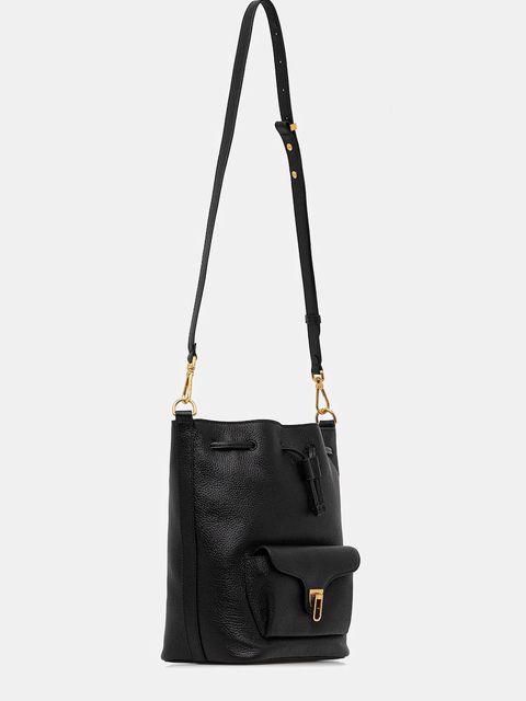 Coccinelle torebka skórzana kolor czarny E1.TFK.23.02.01