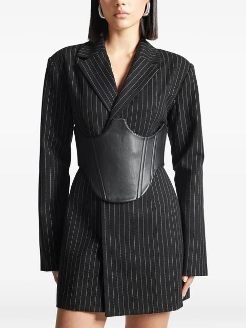 Manière De Voir corset-embellished dress - Black