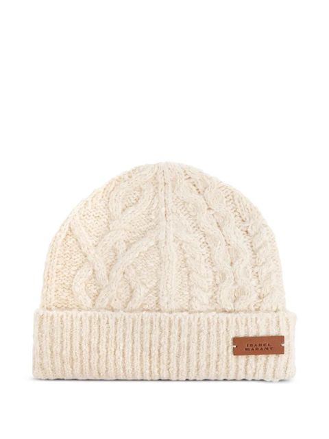 ISABEL MARANT cable-knit beanie hat - Neutrals - zdjęcie produktu nr 1