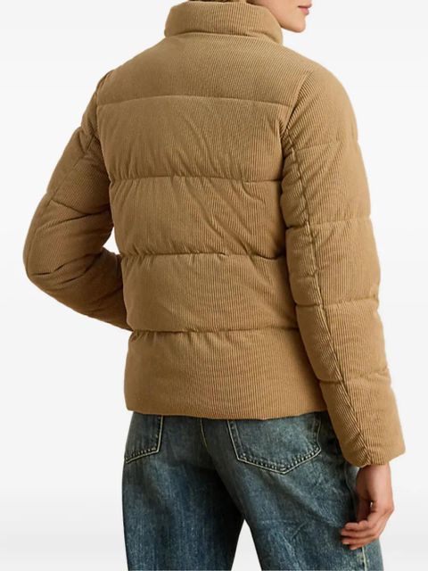 Lauren Ralph Lauren logo corduroy-texture jacket - Brown