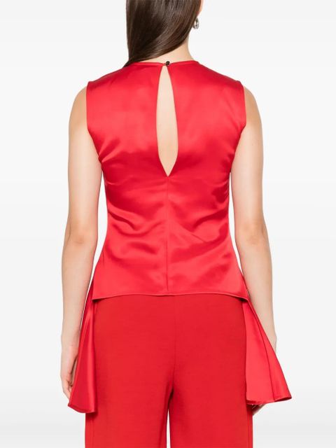 JW Anderson sleeveless asymmetric blouse - Red