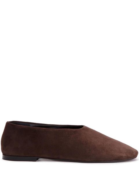 Proenza Schouler Glove suede slippers - Brown - zdjęcie produktu nr 1