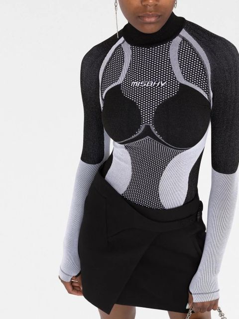 MISBHV x Browns London mock-neck layer top - Black