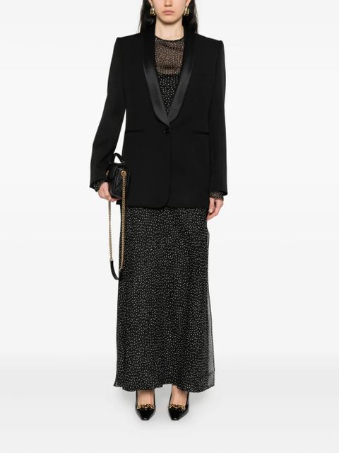 Chloé satin-lapel blazer - Black