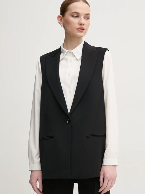 Marc Aurel kamizelka kolor czarny jednorzędowa 5708-2020-92875 - zdjęcie produktu nr 1