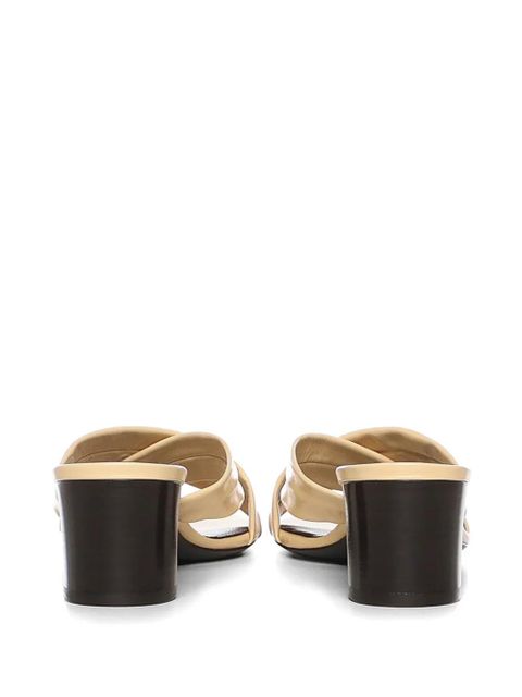 KHAITE criss-cross strap sandals - Neutrals