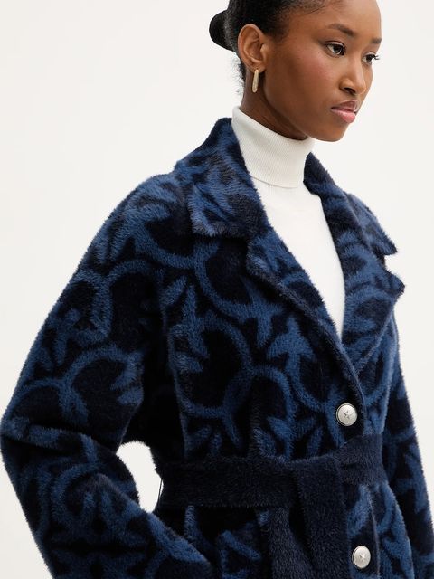 Pinko płaszcz kolor granatowy 105415 A2WY