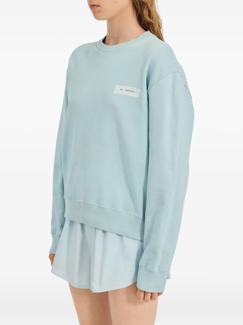 MM6 Maison Margiela patch-detail sweater - Blue